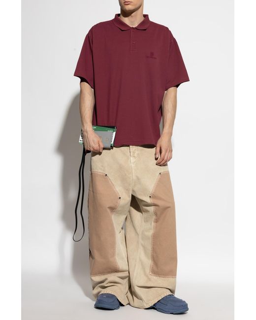Balenciaga Polo With Embroidered Logo