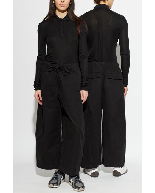 Entire studios Black Long-Sleeve Polo