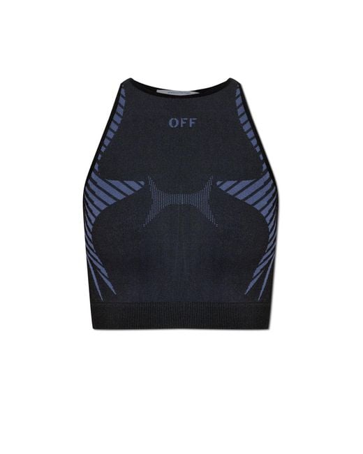 Off-White c/o Virgil Abloh Blue Short Training Top