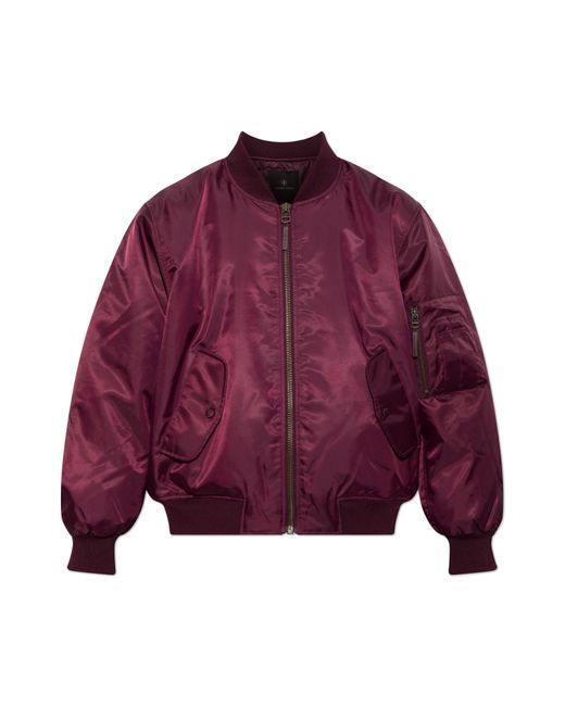 Anine Bing Red "Leon" Bomber Jacket