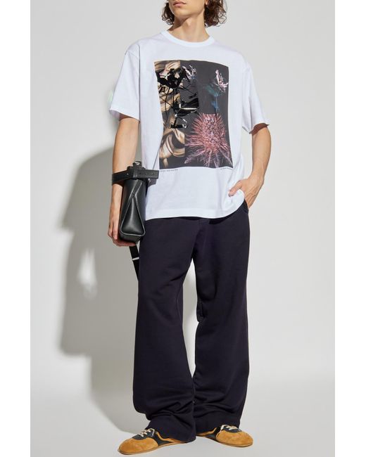 Dries Van Noten Blue Sweatpants for men