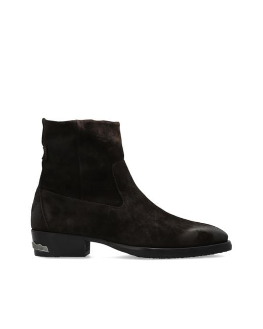 AllSaints Black Leather Chelsea Boots for men