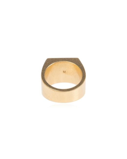 Vetements Metallic Logo Ring