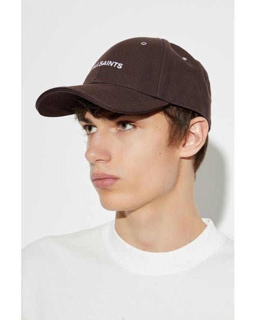 AllSaints Brown Baseball Cap for men