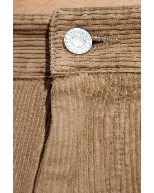 AllSaints White Corduroy Trousers 'Dunstan' for men