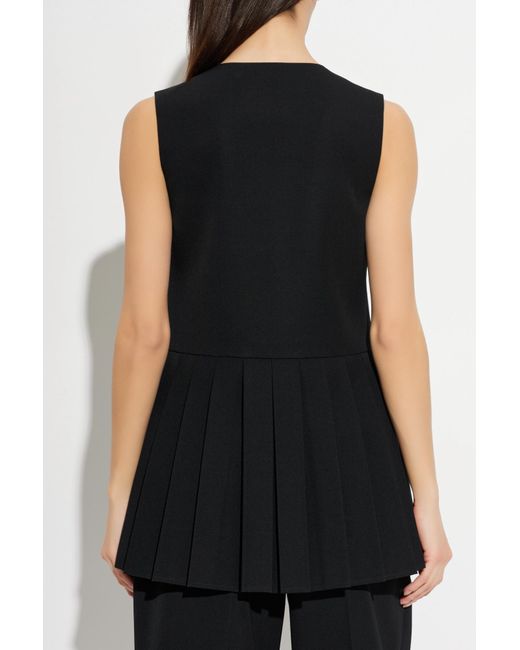Jil Sander Black Wool Top