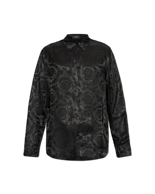 Versace Black Formal Shirts for men