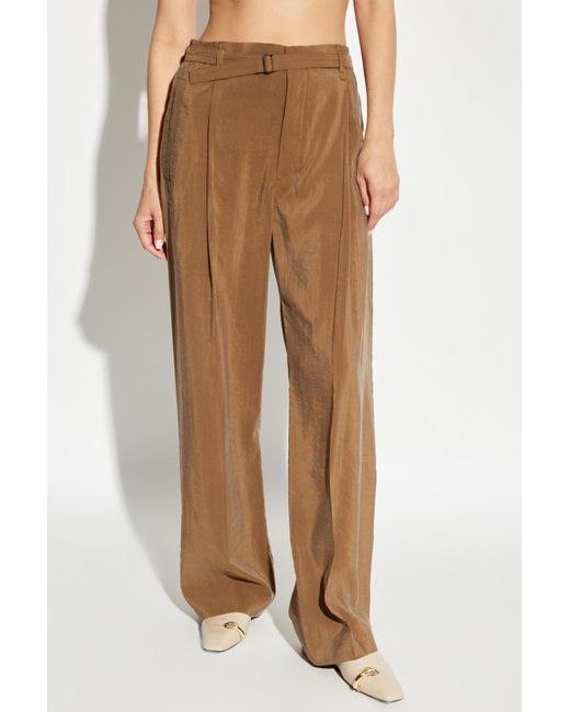 Lemaire Natural Trousers With Pockets,