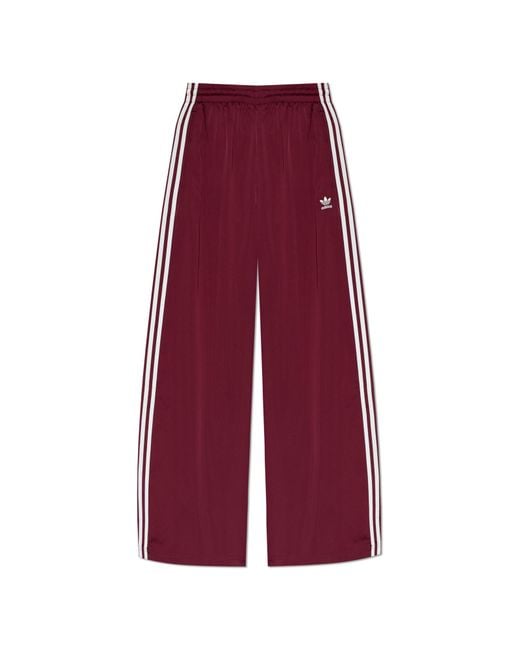 Adidas Originals Purple Wide-Leg Trousers