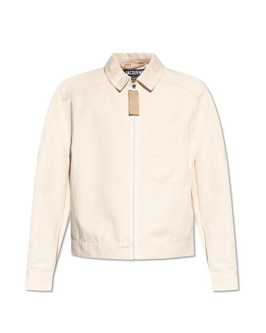 Jacquemus White Jacket With A Pocket for men