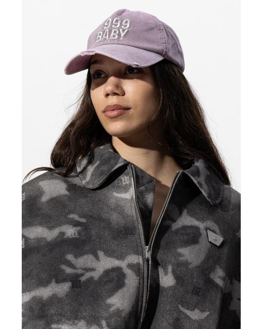 M I S B H V Purple Baseball Cap