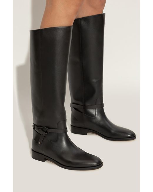 Jimmy Choo Black 'Lawton' Boots