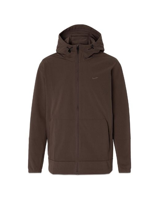 Nike Brown Light Hooded Jacket for men