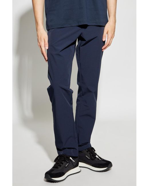 EA7 Blue Trousers With Tapered Legs for men