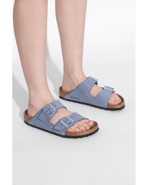 Birkenstock Blue Slides "Arizona Bs"