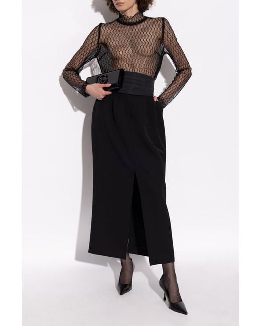 Dolce & Gabbana Black Wool Skirt