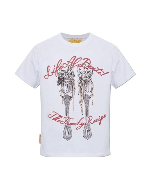 PDF White T-Shirt With Print for men