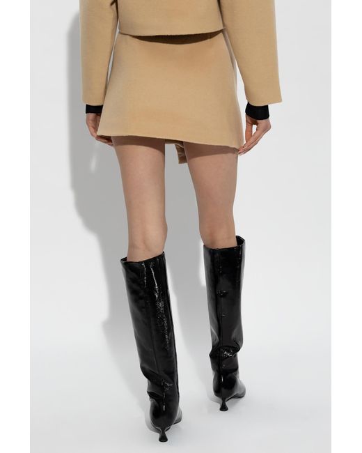Ixiah Natural 'rockafellar' Asymmetrical Skirt,