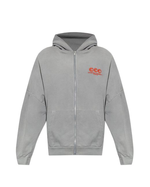 Willy Chavarria Gray 'Oversize' Sweatshirt for men