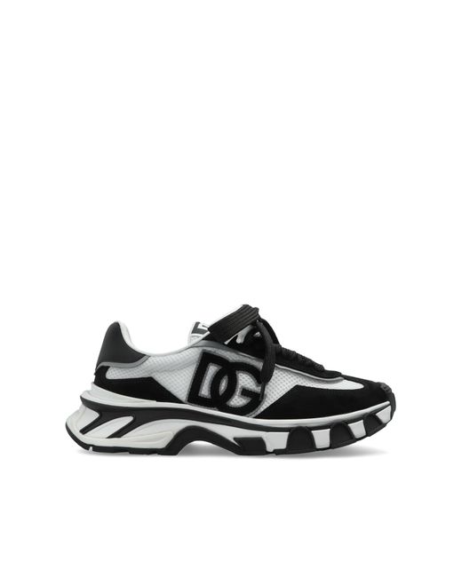 Dolce & Gabbana Black Sports Shoes With Logo