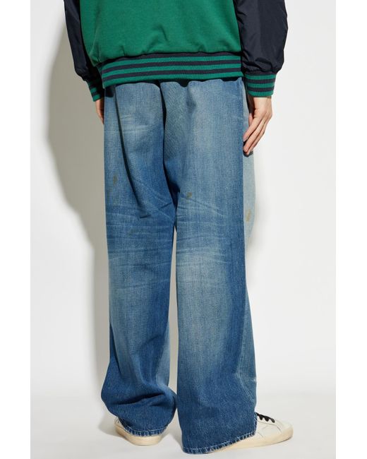 Golden Goose Deluxe Brand Blue Jeans With Vintage Effect for men