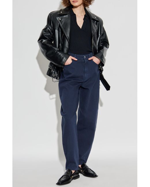 Emporio Armani Blue High-Waisted Jeans