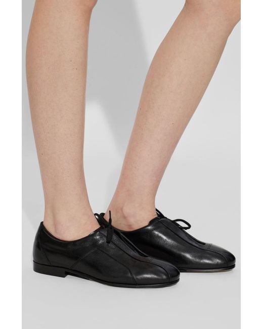 Jil Sander Black Leather Shoes