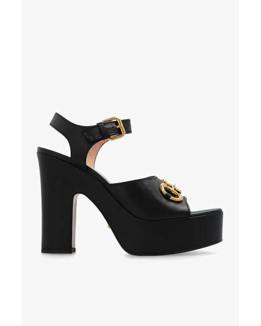 Gucci Platform Sandals in Black | Lyst