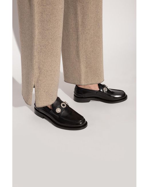 Burberry Black Leather Loafers