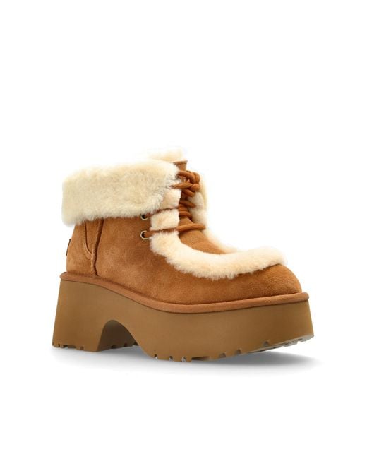 Ugg Blue "w Esmee Lace Up" Shoes,