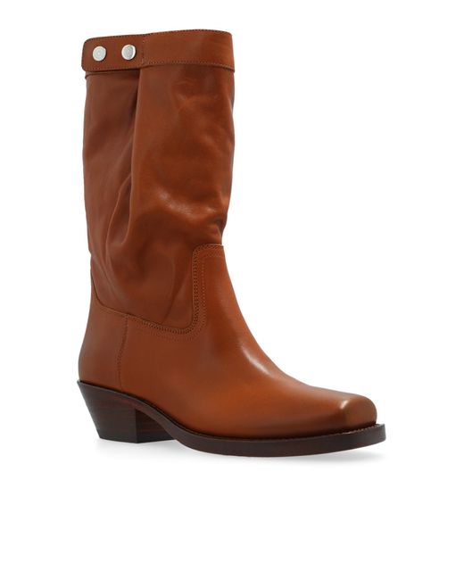 Isabel Marant Brown Ademe Ankle Boots