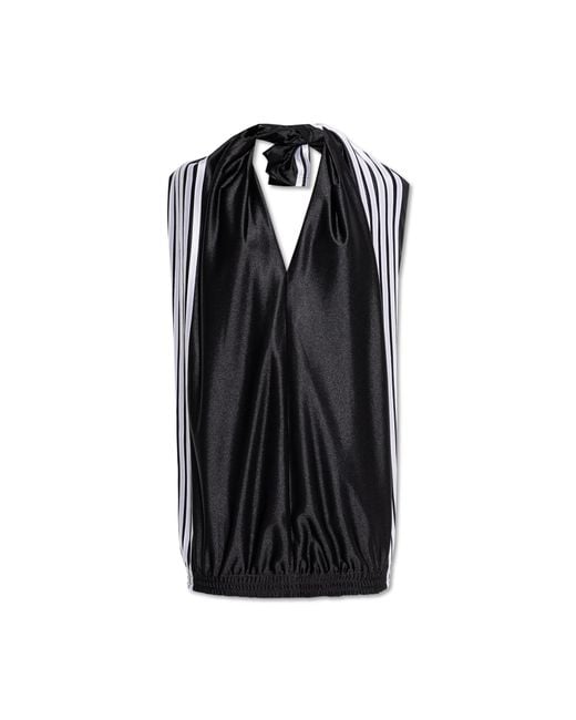 Balenciaga Black Short Dress With A V-Neckline