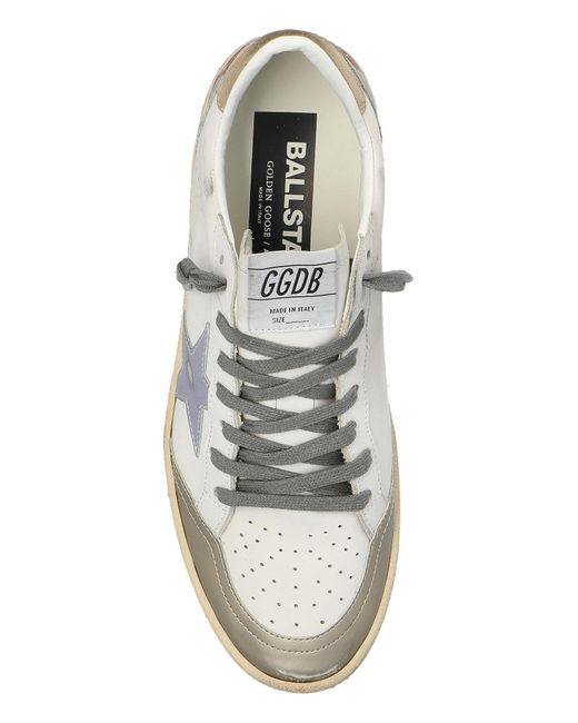 Golden Goose Deluxe Brand White "Ball Star" Sports Shoes