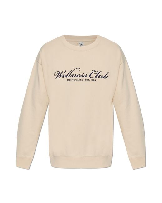 Sporty & Rich Natural Sweatshirt From The 'Riviera' Collection