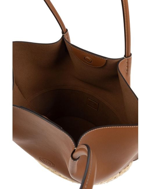 Tod's White Shopper Type Bag