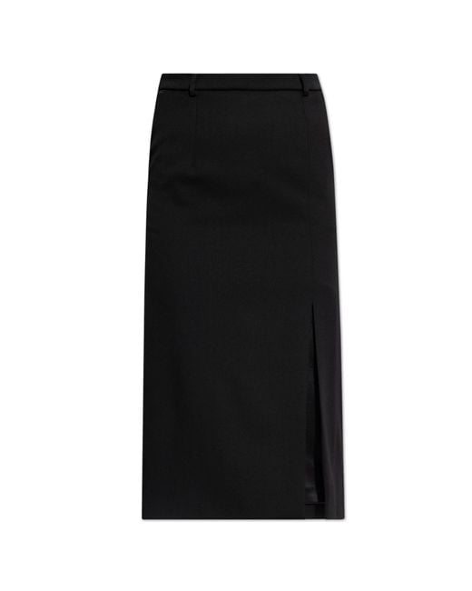 Dolce & Gabbana Black Wool Skirt