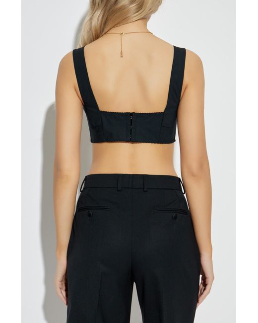 Dolce & Gabbana Black Strappy Top