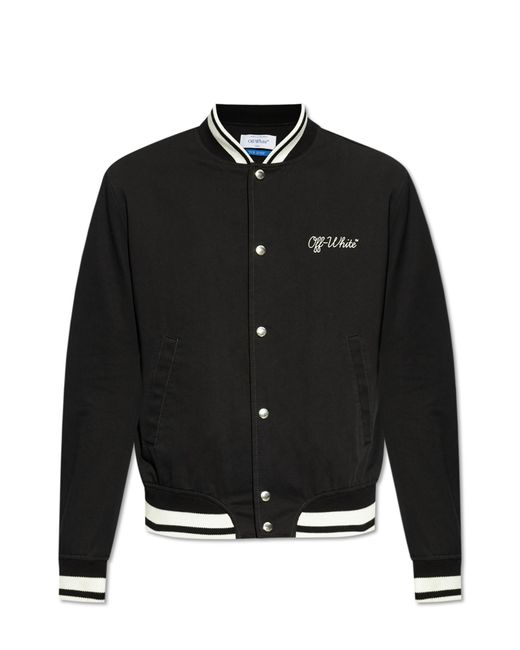 Off-White c/o Virgil Abloh Black Bomber Jackets for men