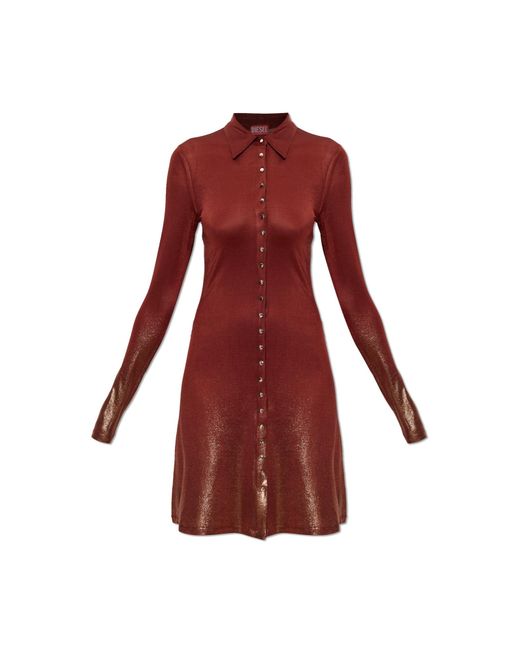 DIESEL Red Dress 'D-Pol'