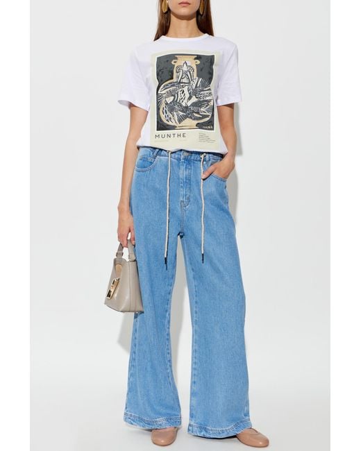 Munthe White T-Shirt 'Nynne'