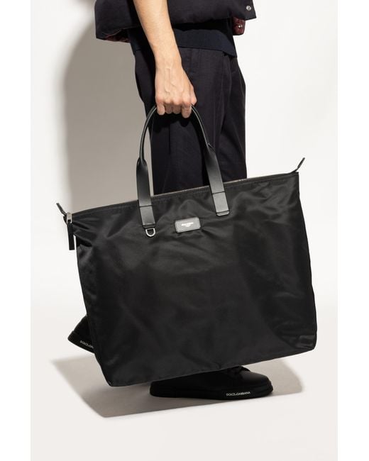 Dolce & Gabbana Black Shopper-Type Bag for men