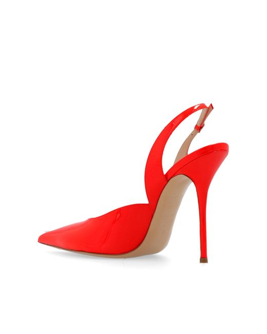 Casadei Red 'scarlet' Glossy Pumps,