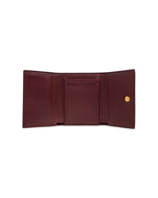 Dolce & Gabbana Purple Leather Wallet With Applique