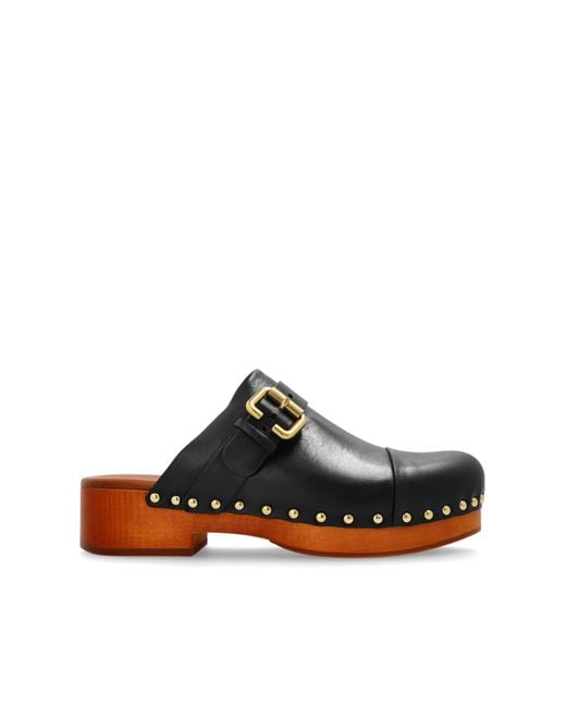 Chloé Black Clogs `jeannette`,