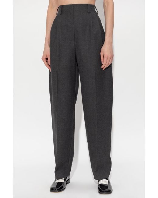 Givenchy Black High-Waisted Wool Trousers