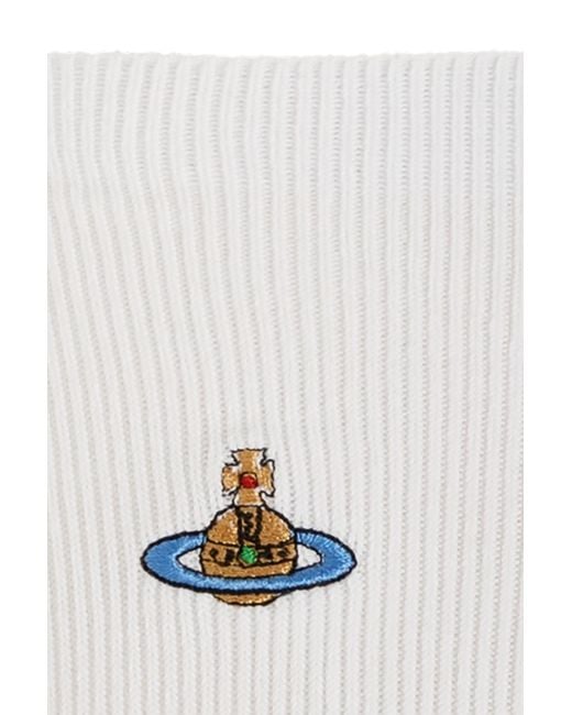 Vivienne Westwood White Socks With Logo