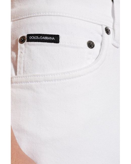 Dolce & Gabbana White Slim-fit Jeans, for men