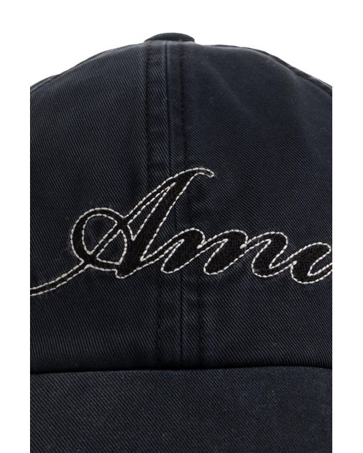 AMI Black Cap With Logo