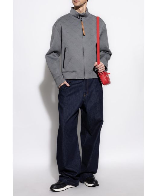 MCM Gray Jacket With Monogram for men