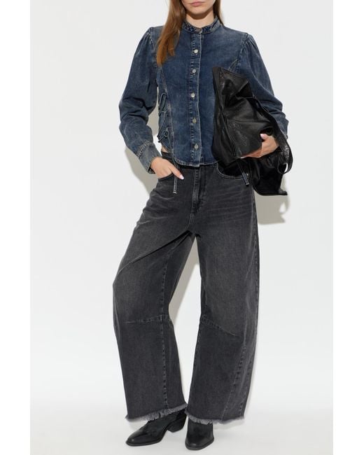AllSaints Blue Denim Shirt 'Evanna'